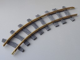 Show details for Curved track 22,5°, R2 radius 778mm Picture of Curved track 22,5°, R2 radius 778mm